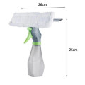 Двусторонняя щётка для мытья окон стекол с распылителем Микрофифра + скребок водосгон Easy 3 in 1 Glass Spray Window Cleaner