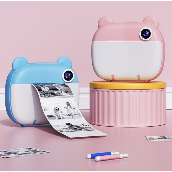 Детский фотоаппарат с мгновенной печатью Happy Day Camera Wi-fi Цифровая камера с встроенным термопринтером для моментальной распечатки фото