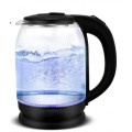 Электрический чайник Goldteller MG-06 стеклянный электрочайник с подсветкой воды, 1.8 л ∙ Белый / черный