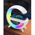 Лампа – ночник Smart Light Sound Machine 3401 с беспроводной зарядкой, часами, будильником и встроенной Bluetooth колонкой