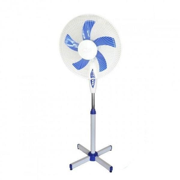 Бытовой напольный вентилятор FAN FS-1620 для дома и офиса ∙ 5 лопастей ∙ Регулировка высоты ∙ Автоповорот