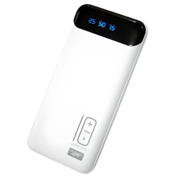 Внешний аккумулятор Powerway TX10 10000mAh Портативное зарядное устройство Li-Ion Powerbank Повербанк с цифровым дисплеем