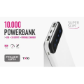 Внешний аккумулятор Powerway TX10 10000mAh Портативное зарядное устройство Li-Ion Powerbank Повербанк с цифровым дисплеем