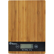 Весы кухонные электронные Domotec MS-A Wood с сенсорным дисплеем и платформой из дерева, до 5 кг
