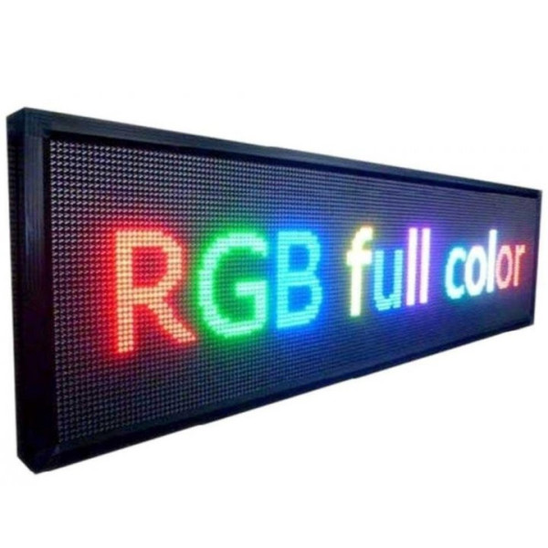 Светодиодная вывеска RGB Бегущая строка внутренняя, 100х20 см