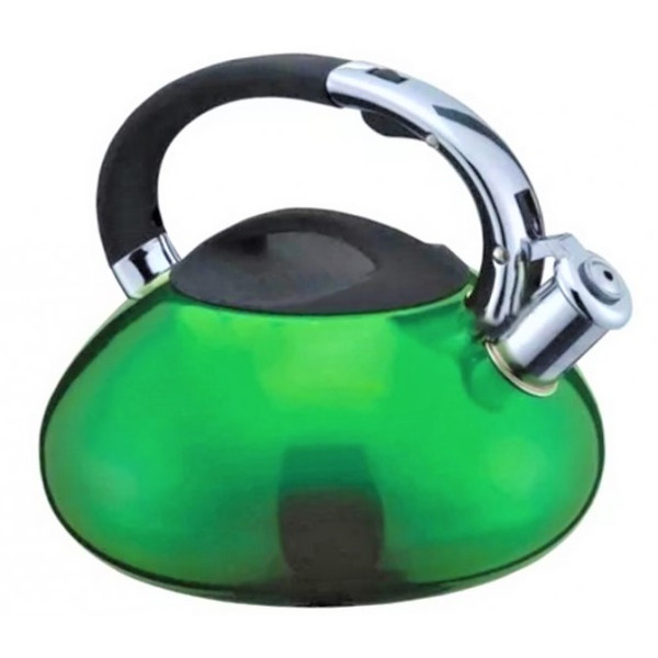 Чайник Giakoma G-3303 из нержавеющей стали со свистком для газовых и электрических плит, 3 л