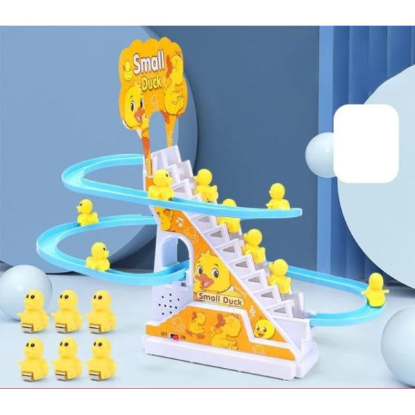 Интерактивная игра Утиная гоночная трасса Small Duck Детские музыкальные горки – эскалатор
