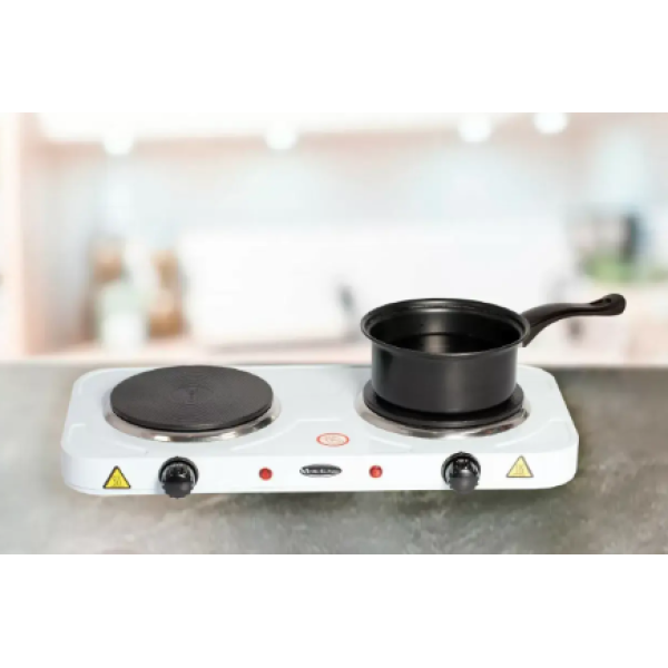 Двухконфорочная дисковая электроплита JX-2020A ∙ Настольная электрическая плитка, 2*1000 Вт