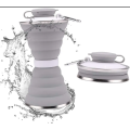 Складная силиконовая бутылка Folding travel water cup, 500 мл