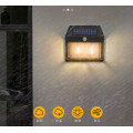 Уличный фонарь на солнечной батарее с датчиком движения HW 999-2W Solar Interaction Wall Lamp · Настенный наружный светильник · 3 режима освещения