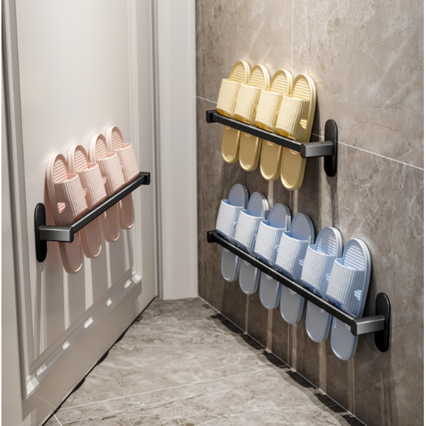 Подвесной настенный органайзер - вешалка держатель тапочек, полотенец, 38 см