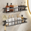 Многофункциональная полка - органайзер для специй и приправ · Настенная подвесная полка для кухни / ванной комнаты