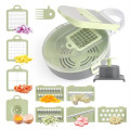Овощерезка Vegetable Cutter 10 в 1 с корзиной-друшлагом · Слайсер ручной для нарезки овощей и фруктов