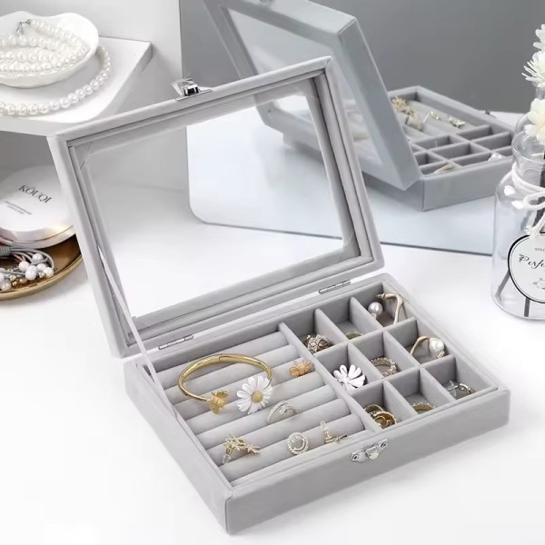 Органайзер для ювелирных изделий Jewelry Storage box Ld-1016 · Бархатная шкатулка для хранения украшений
