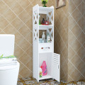Стеллаж – органайзер в ванную комнату PK-03 · Шкафчик с полочками для туалетных принадлежностей и отсеком для салфеток и бумаги