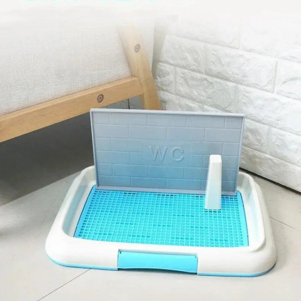 Туалет-рамка для собак с сеткой и столбиком · Гигиеничный лоток для собак под пеленку