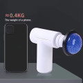 Массажный пистолет для ударного массажа MASSAGE GUN XY-17 · Портативный массажер с подогревом и 6 насадками для всех групп мышц