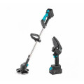 Беспроводная аккумуляторная коса + мини пила KRAFFTEC 48V 4inch (10 см) · Набор садового инструмента 2 в 1 Цепная пила для обрезки веток деревьев, кустарников и Триммер для травы
