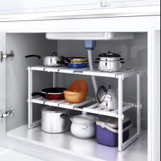 Розсувна полиця для кухні / ванної кімнати Kitchen Rack 588 · Регульована кухонна стійка – трансформер для зберігання Розсувна полиця для кухні / ванної кімнати Kitchen Rack 588 · Регульована кухонна стійка – трансформер для зберігання