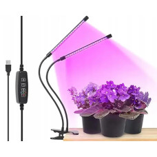 Двойная, гибкая фитолампа для растений с таймером ∙ Регулируемая яркость ∙ 30 вТ Двойная, гибкая фитолампа для растений с таймером ∙ Регулируемая яркость ∙ 30 вТ