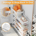 Напольный стеллаж для обуви CLOTHES RACK ∙ Полка - органайзер в прихожую для хранения обуви