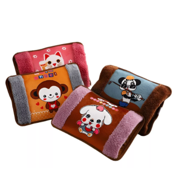 Уютная электрическая муфта для рук ∙ Плюшевая грелка для рук с рисунком