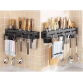 Настенный держатель для ножей, кухонных аксессуаров ∙ Подвесной органайзер-подставка для хранения кухонных приборов