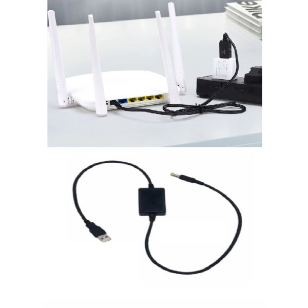 Кабель питания для роутера / модема USB-DC 12V Переходник преобразователь питания USB 5V to DC 12V