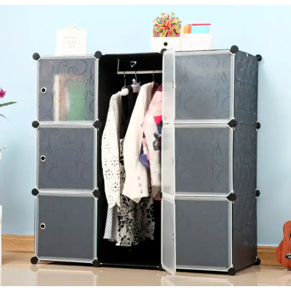 Складной шкаф Storage Cube Cabinet MP 39-61 Пластиковый шкаф – органайзер для вещей, 110х110х35 см