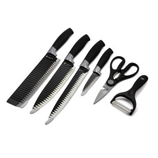 Набор кухонных ножей UNIQUE UN-1821 ∙ Хозяйственные разделочные ножи из нержавеющей стали, 6 предметов