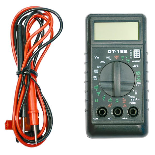 Цифровой мультиметр DT-182 Портативный электронный тестер вольтметр