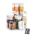 Набор контейнеров для хранения еды, сыпучих и круп FOOD Storage Container Set ∙ 6 емкостей с герметичными крышками