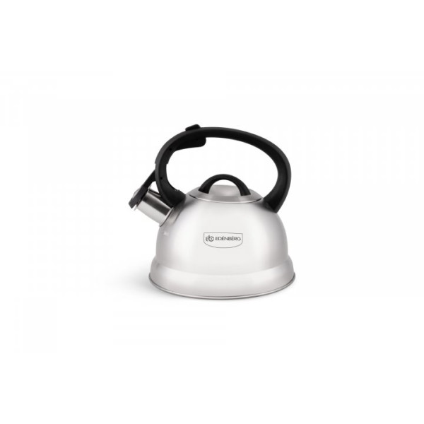 Чайник из нержавеющей стали со свистком Edenberg EB-1980 для газовой плиты, 2 л