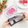 Терка для овощей 4 в 1 Soft Touch Container Grater Set ∙ Набор терок с контейнером ∙ 4 сменные насадки