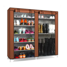Шафа для взуття Shoe Cabinet тканинний двосекційний органайзер з поличками Шафа для взуття Shoe Cabinet тканинний двосекційний органайзер з поличками
