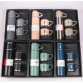 Вакуумный термос из нержавеющей стали Vacuum Flask Set 500 мл с чашками в комплекте 3* 150 мл ∙ Подарочный набор 3 в 1