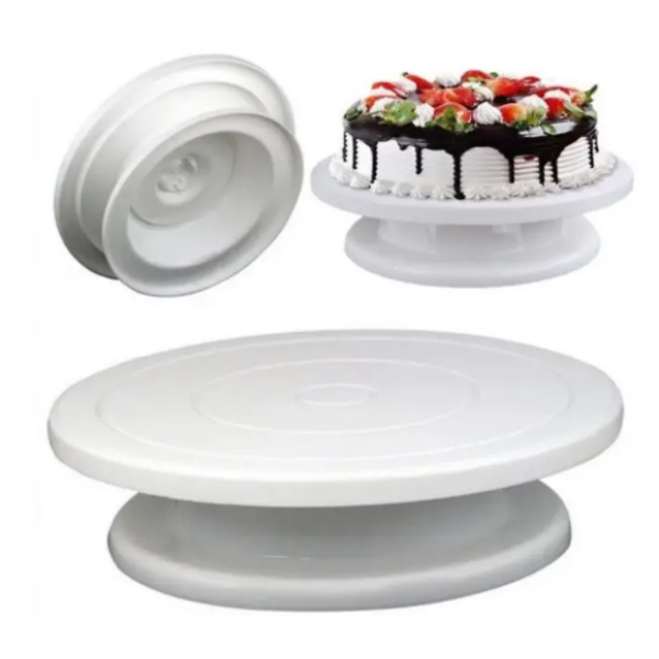 Вращающаяся подставка для декорирования торта Cake Turntable, 28 cм