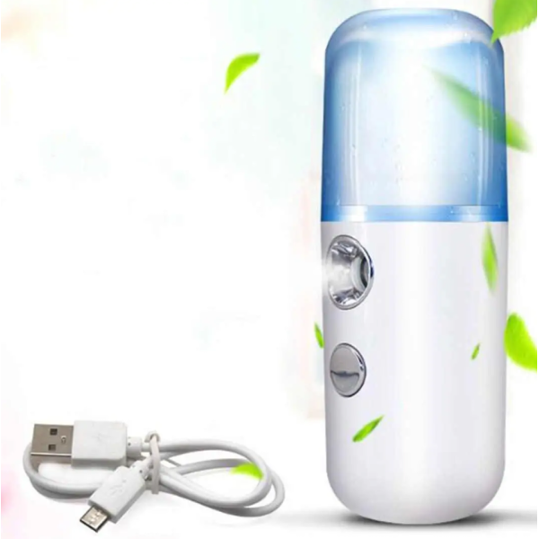 Карманный ультразвуковой увлажнитель кожи Nano Mist Soraver ∙ Портативный USB нано-распылитель мист для лица, 30 мл