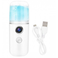 Карманный ультразвуковой увлажнитель кожи Nano Mist Soraver ∙ Портативный USB нано-распылитель мист для лица, 30 мл