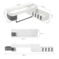 Поворотная угловая полка - органайзер в ванную комнату XL-159