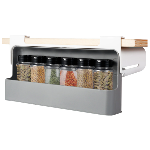 Подвесной органайзер для специй Under-shelf Spice Rack Набор баночек – спецовниц, 6 шт.
