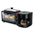 Электрическая домашняя печь – духовка R.5308B 3 в 1 с кофемашиной и гриль-сковородой