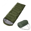 Туристический спальный мешок спальник с капюшоном, 210 x 75 см, 1,5 кг (до -30°C)