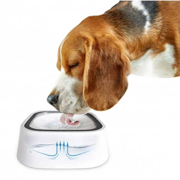 Поилка - непроливайка для животных MAGIC BOWL Миска для воды с плавающим диском против брызг для собак и кошек, 1.5 л