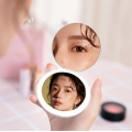 Карманное круглое зеркало для макияжа с LED подсветкой Pocket Mirror USB