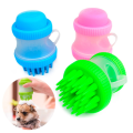 Щетка для мытья животных Cleaning Device The Gentle Dog Washer с силиконовыми ворсинками для купания и массажа собак и кошек