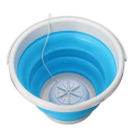 Ультразвуковая портативная стиральная машина Ultrasonic Turbine Wash USB со складным ведром 10 л