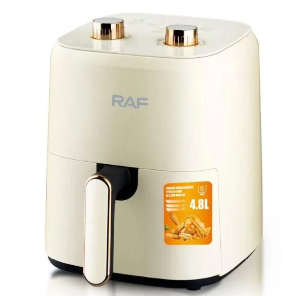 Аэрофритюрница RAF R.5237W Воздушный электрический фритюр для приготовления блюд без масла, 4.8 л