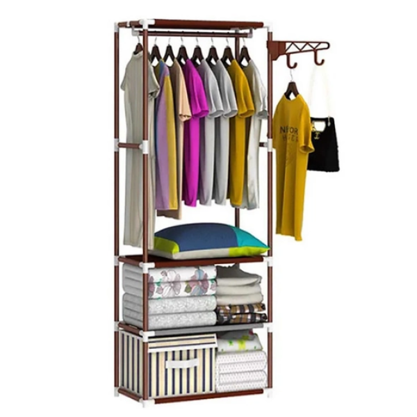 Шкаф - органайзер NEW BOXY COAT RACK Сборная вешалка с полками и крючками для одежды