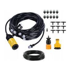 Система орошения Aqualin, 10 м · Комплект для капельного полива сада, огорода и увлажнения воздуха · Автоматический дождеватель туманообразователь